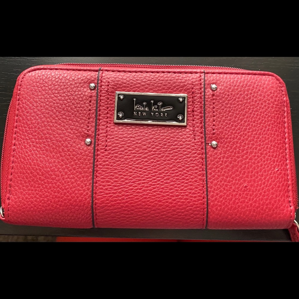 Nicole Miller Wallet in Crimson Red